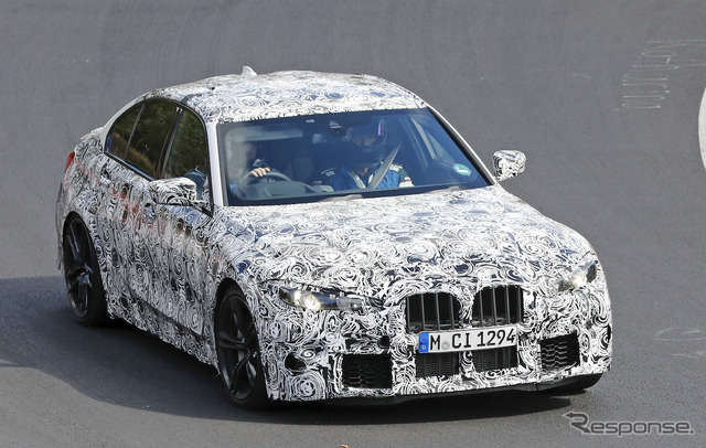 BMW M3セダン 新型プロトタイプ(スクープ写真)