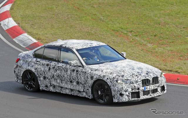 BMW M3セダン 新型プロトタイプ(スクープ写真)