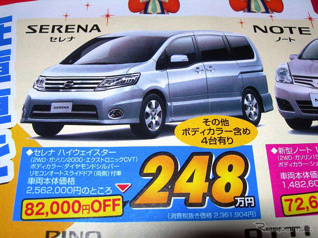 【決算 値引き情報】ミニバンを購入する!! 最大50.3万円引き