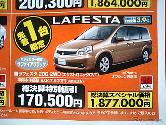 【決算 値引き情報】ミニバンを購入する!! 最大50.3万円引き