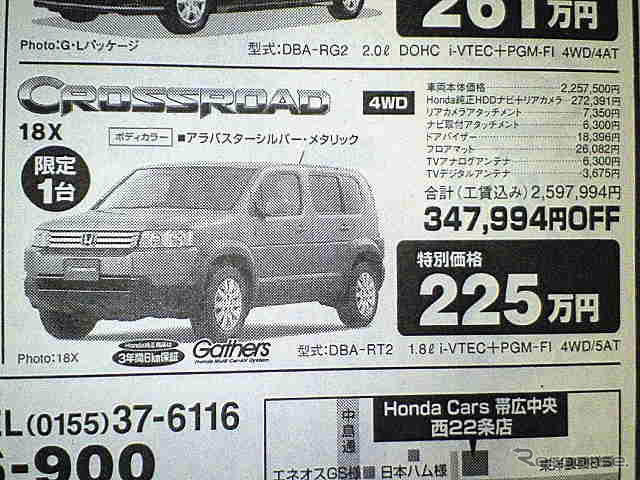 【決算 値引き情報】SUV、RVを購入する!! 最大53.7万円引き