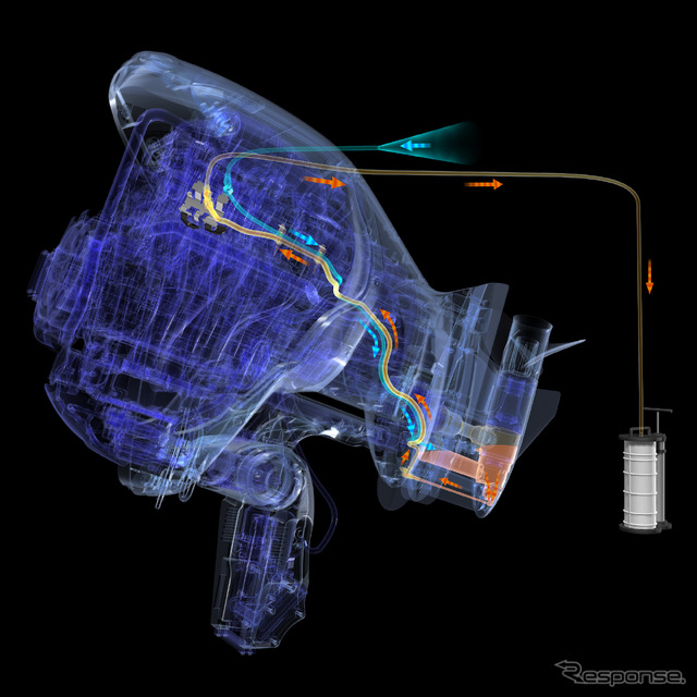 「F425A/FL425A」のCGイメージ。ギアオイルの交換システム