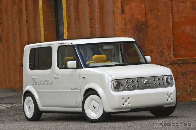 【ニューヨークモーターショー08】日産 でんきキューブ コンセプト 出展