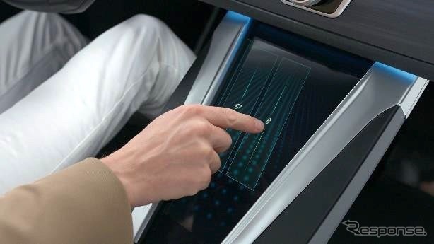 Premium HMI:静電センサが、指の触れた位置を検出。空調や音量などを直感的に入力。