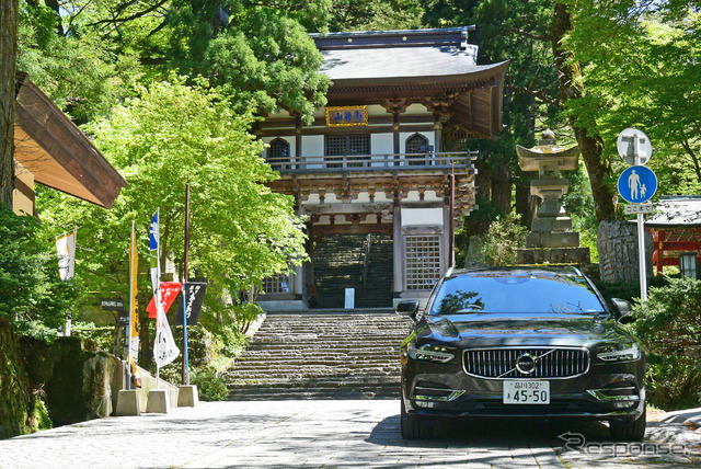 大山寺にて。