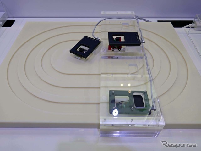 実際の使用例としてミニカーのオーバルコースが用意された