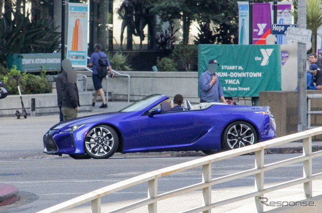 レクサス LC コンバーチブル 市販モデル(スクープ写真)