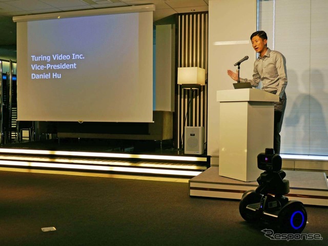 Nimbo」の開発経緯を話す「Turing Video社」のバイスプレジデント ダニエル・フー氏