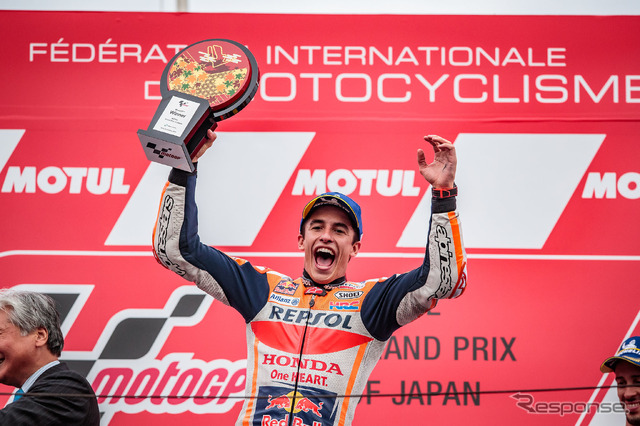 MotoGP第16戦日本GPで優勝したマルケス
