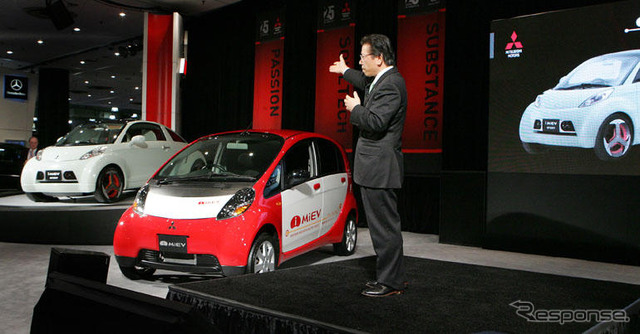 【ニューヨークモーターショー08】三菱 i MiEV、北米でも実証実験