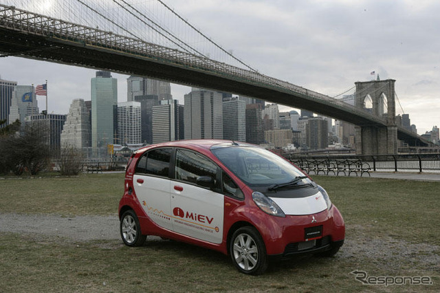 【ニューヨークモーターショー08】三菱 i MiEV、北米でも実証実験