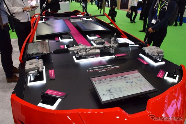 日立オートモーティブのCASE車両向け技術(東京モーターショー2019)