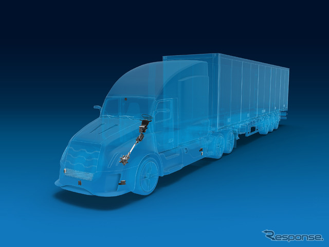 ZFの商用車向けの車線維持システム「OnTraX」