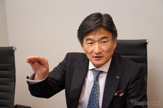 マツダ 専務執行役員のの廣瀬一郎氏(研究開発・コスト革新統括、パワートレイン開発・統合制御システム開発担当)