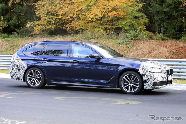 BMW 5シリーズ 改良モデル(LCI)プロトタイプ スクープ写真