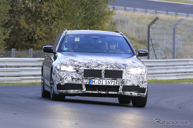 BMW 5シリーズ 改良モデル(LCI)プロトタイプ スクープ写真
