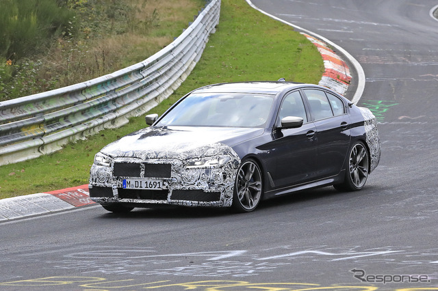 BMW 5シリーズ 改良モデル(LCI)プロトタイプ スクープ写真