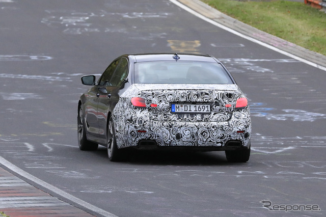BMW 5シリーズ 改良モデル(LCI)プロトタイプ スクープ写真
