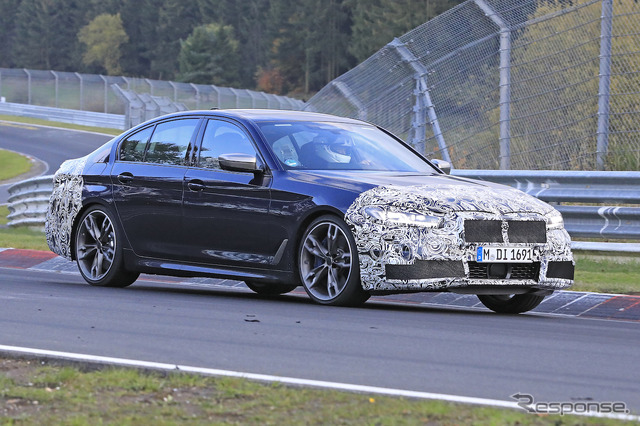 BMW 5シリーズ 改良モデル(LCI)プロトタイプ スクープ写真