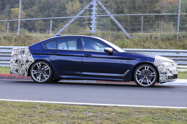 BMW 5シリーズ 改良モデル(LCI)プロトタイプ スクープ写真