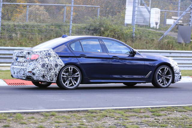 BMW 5シリーズ 改良モデル(LCI)プロトタイプ スクープ写真