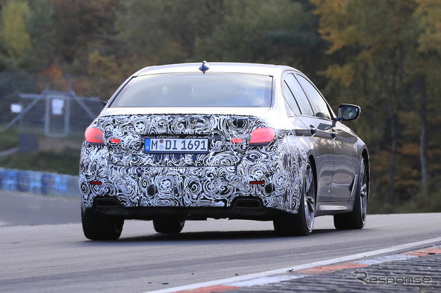 BMW 5シリーズ 改良モデル(LCI)プロトタイプ スクープ写真