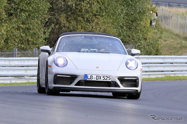 ポルシェ 911GTSカブリオレ プロトタイプ(スクープ写真)