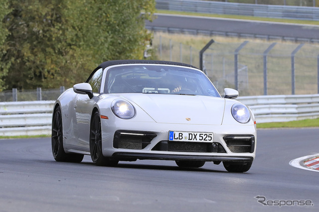 ポルシェ 911GTSカブリオレ プロトタイプ(スクープ写真)