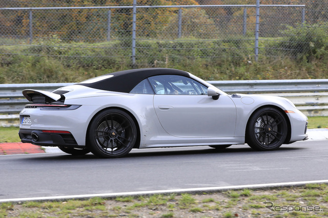 ポルシェ 911GTSカブリオレ プロトタイプ(スクープ写真)