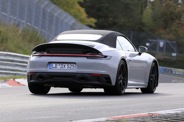 ポルシェ 911GTSカブリオレ プロトタイプ(スクープ写真)