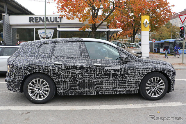 BMW iNEXT 市販型(iX5)開発車両 スクープ写真