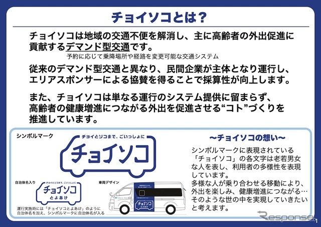 アイシン精機の乗り合いサービス「チョイソコ」