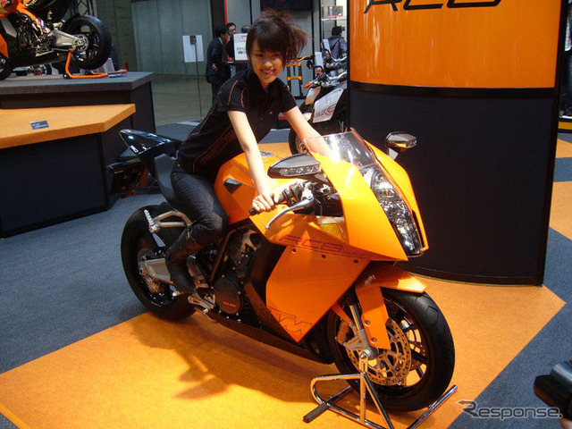 【東京モーターサイクルショー08】人気急上昇中のKTM、初のスーパーバイク