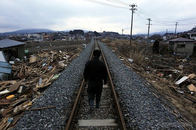 気仙沼市内(2011年3月21日)
