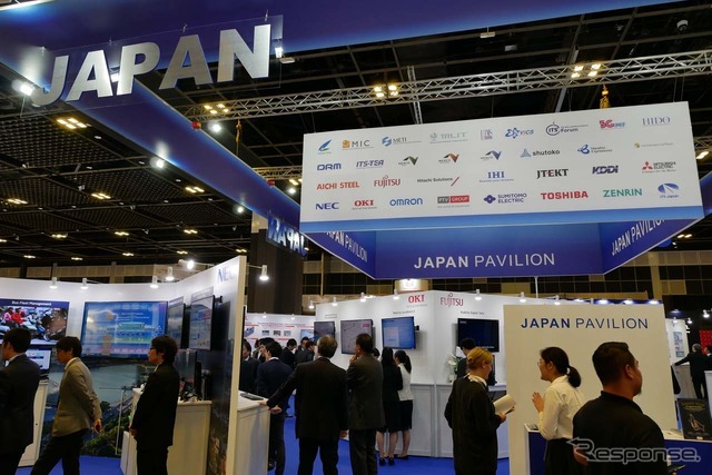 日本の企業の多くはJAPAN PAVILION内に出展する例が多かった