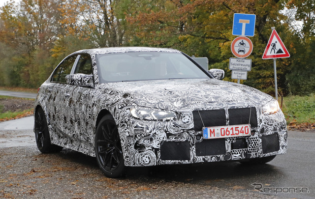 BMW M3セダン 次期型プロトタイプ(スクープ写真)