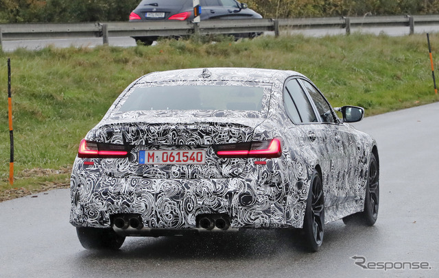 BMW M3セダン 次期型プロトタイプ(スクープ写真)