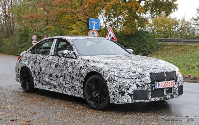 BMW M3セダン 次期型プロトタイプ(スクープ写真)