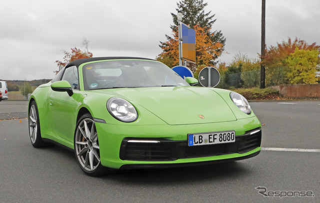 ポルシェ 911タルガ 開発車両（スクープ写真）