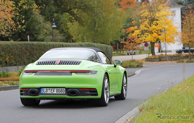 ポルシェ 911タルガ 開発車両（スクープ写真）