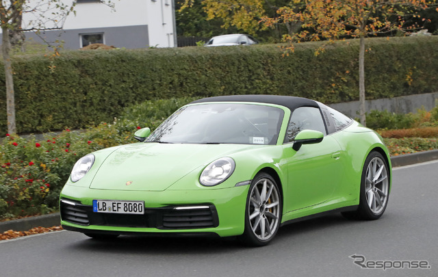 ポルシェ 911タルガ 開発車両(スクープ写真)
