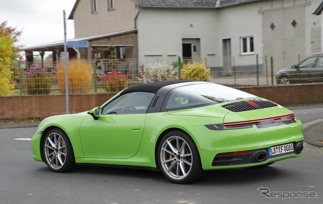 ポルシェ 911タルガ 開発車両（スクープ写真）