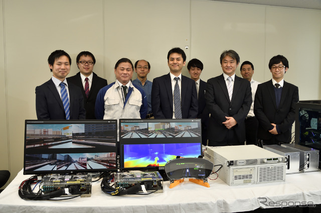 HILS+VR空間技術の開発とそれを応用した自動運転開発を行う開発チームのメンバー