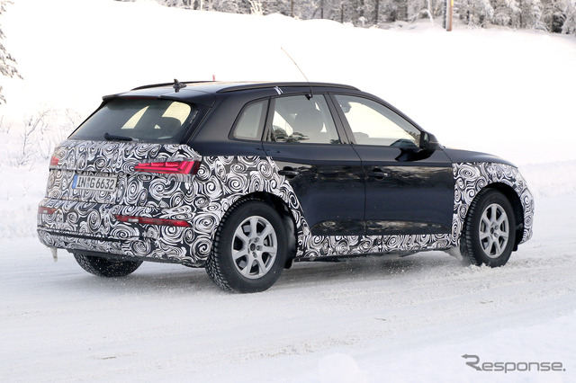 アウディ Q5 改良新型プロトタイプ(スクープ写真)