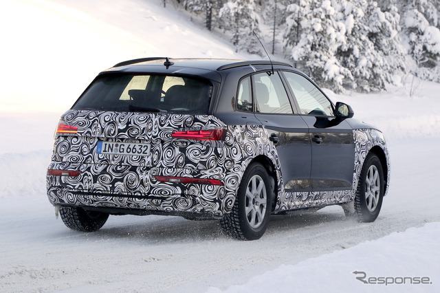 アウディ Q5 改良新型プロトタイプ(スクープ写真)