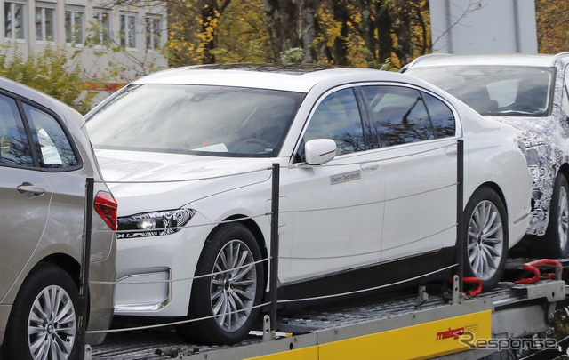 BMW 7シリーズEV(i7)開発車両スクープ写真
