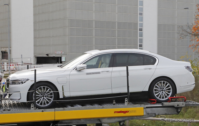 BMW 7シリーズEV(i7)開発車両スクープ写真