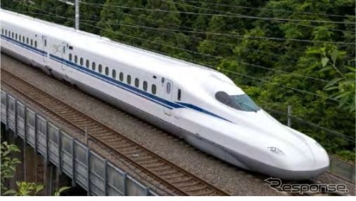 2020～2022年度に合計384両が納入される予定となったN700S。写真はその確認試験車。