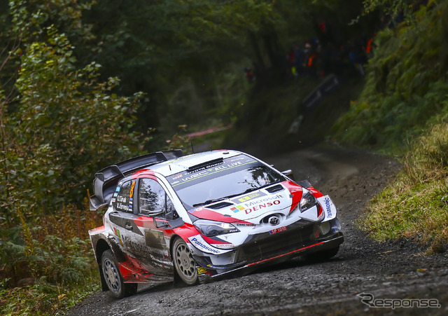 2019年WRC王者 #8 オット・タナク(トヨタ・ヤリスWRC)。