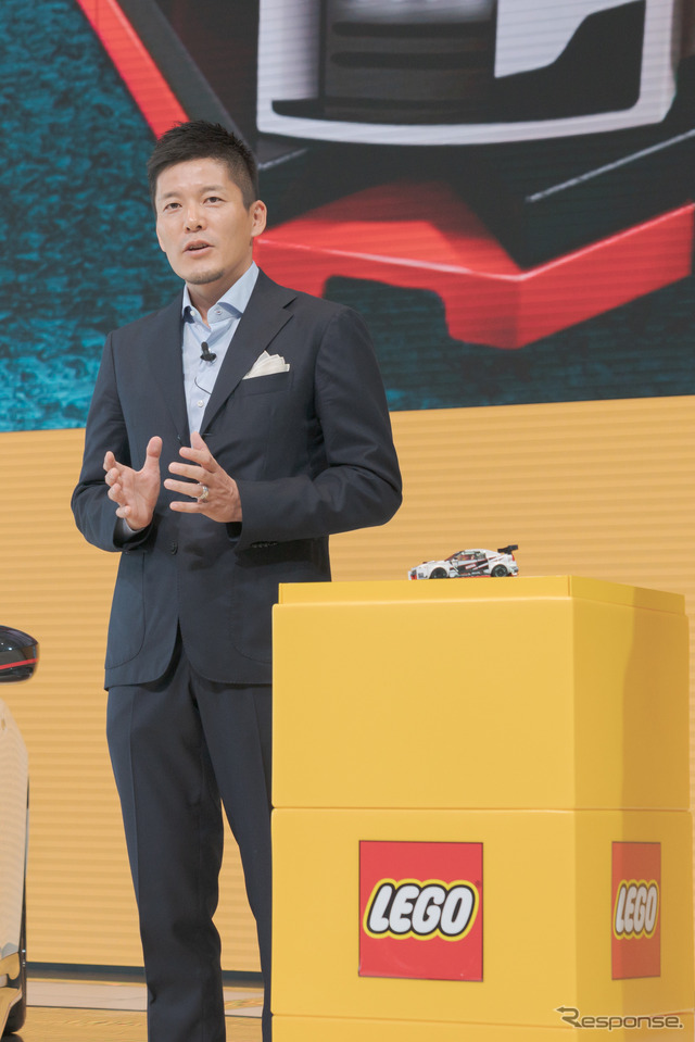 LEGO APAC Region General Manager長谷川敦氏は、子供達の憧れでもあるスーパーカーは、レゴにとって非常に大事な商品だと語った。